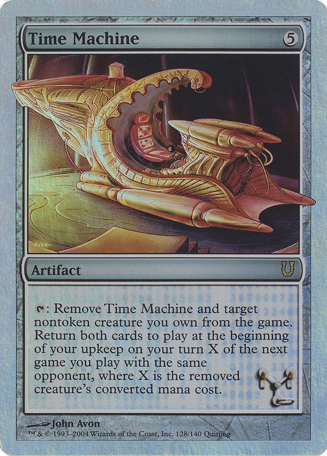 Time Machine (Alternate Foil) [Unhinged] | Shuffle n Cut Hobbies & Games