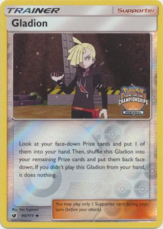 Gladion (95/111) (Regional Championship Promo) [Sun & Moon: Crimson Invasion] | Shuffle n Cut Hobbies & Games