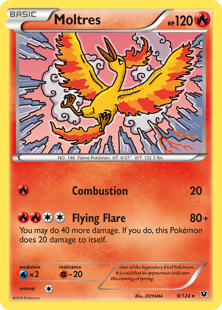 Moltres (9/124) [XY: Fates Collide] | Shuffle n Cut Hobbies & Games