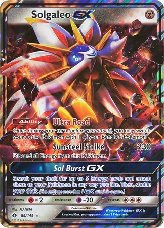 Solgaleo GX (89/149) (Jumbo Card) [Sun & Moon: Base Set] | Shuffle n Cut Hobbies & Games