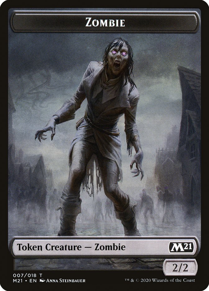 Demon // Zombie Double-Sided Token [Core Set 2021 Tokens] | Shuffle n Cut Hobbies & Games