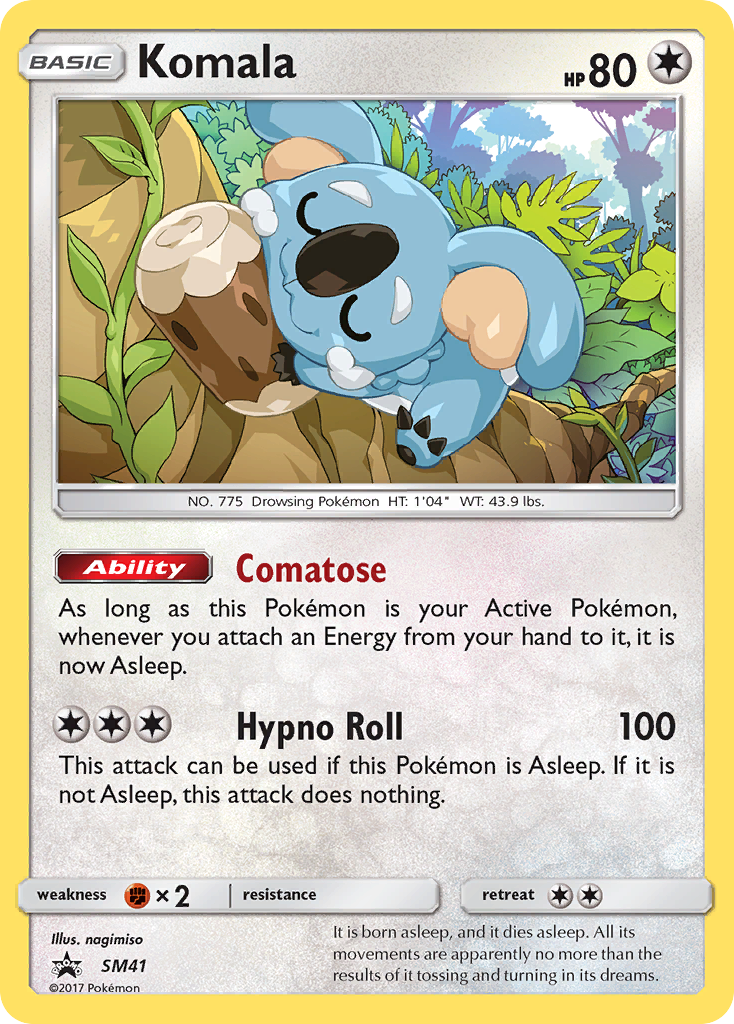 Komala (SM41) [Sun & Moon: Black Star Promos] | Shuffle n Cut Hobbies & Games