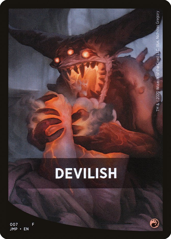 Devilish Theme Card [Jumpstart Front Cards] | Shuffle n Cut Hobbies & Games