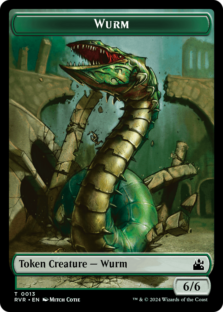 Wurm Token [Ravnica Remastered Tokens] | Shuffle n Cut Hobbies & Games