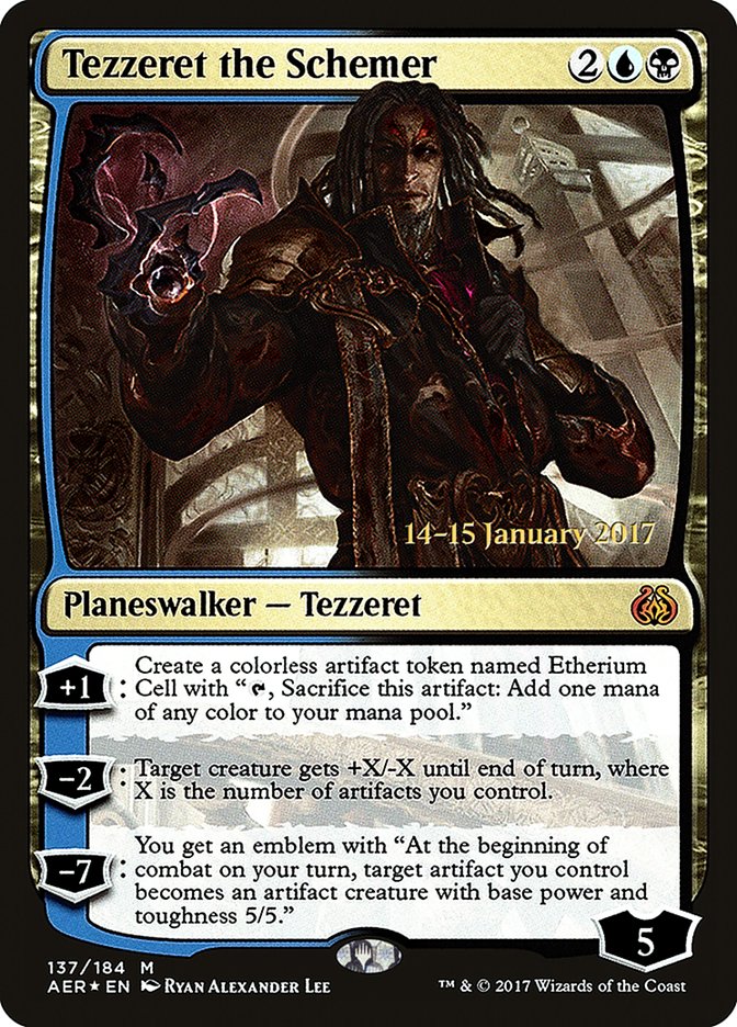 Tezzeret the Schemer [Aether Revolt Prerelease Promos] | Shuffle n Cut Hobbies & Games