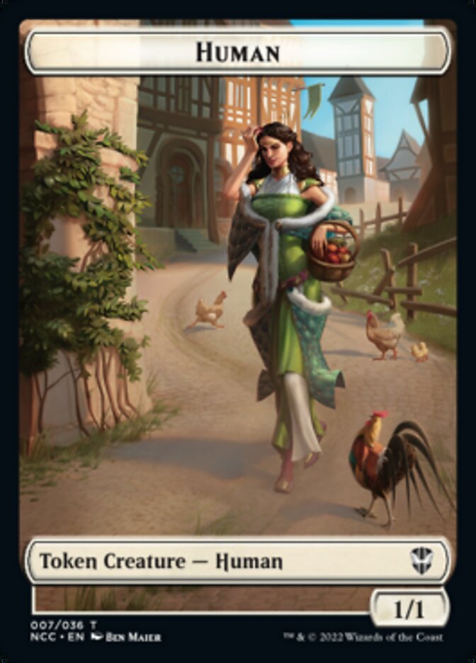 Eldrazi Spawn // Human Double-Sided Token [Streets of New Capenna Commander Tokens] | Shuffle n Cut Hobbies & Games