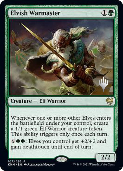 Elvish Warmaster (Promo Pack) [Kaldheim Promos] | Shuffle n Cut Hobbies & Games