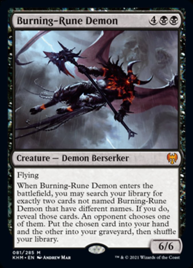 Burning-Rune Demon [Kaldheim] | Shuffle n Cut Hobbies & Games