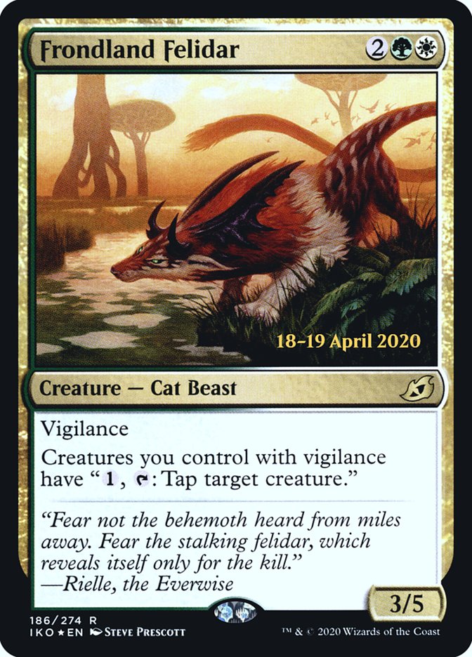 Frondland Felidar [Ikoria: Lair of Behemoths Prerelease Promos] | Shuffle n Cut Hobbies & Games