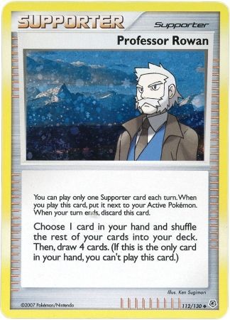 Professor Rowan (112/130) (Cosmos Holo) [Diamond & Pearl: Base Set] | Shuffle n Cut Hobbies & Games