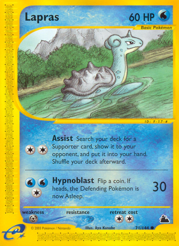 Lapras (71/144) [Skyridge] | Shuffle n Cut Hobbies & Games