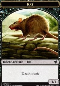 Rat // Cat Double-Sided Token [Commander 2017 Tokens] | Shuffle n Cut Hobbies & Games