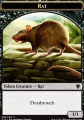 Rat // Cat Double-Sided Token [Commander 2017 Tokens] | Shuffle n Cut Hobbies & Games