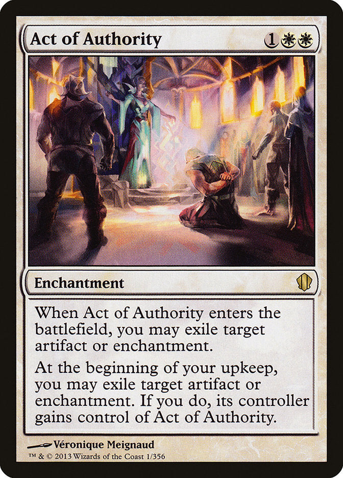 Act of Authority [Commander 2013] | Shuffle n Cut Hobbies & Games