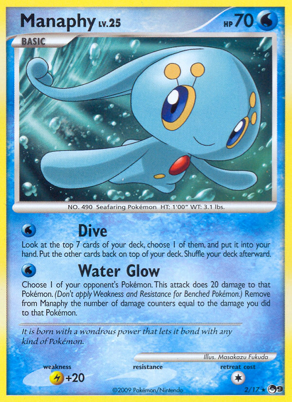 Manaphy (2/17) [POP Series 9] | Shuffle n Cut Hobbies & Games