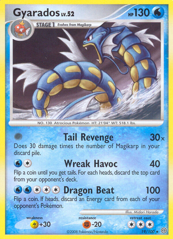 Gyarados (19/100) (Theme Deck Exclusive) [Diamond & Pearl: Stormfront] | Shuffle n Cut Hobbies & Games