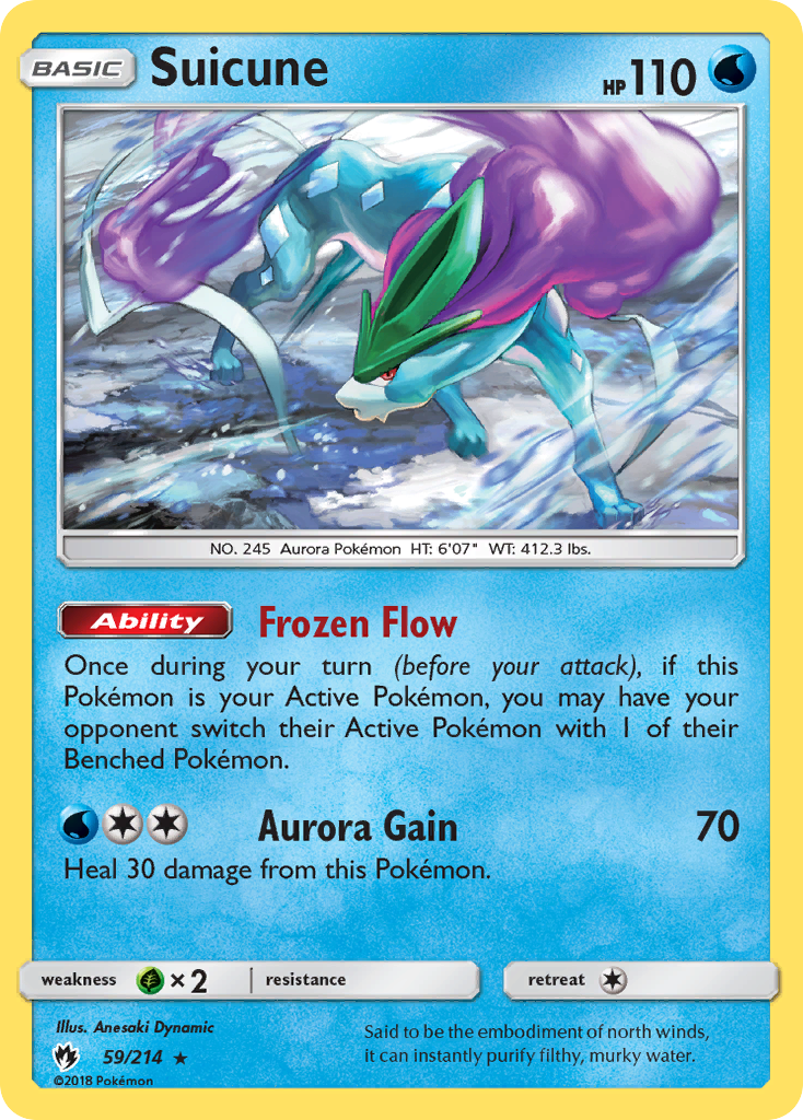 Suicune (59/214) [Sun & Moon: Lost Thunder] | Shuffle n Cut Hobbies & Games