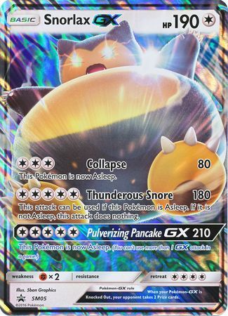 Snorlax GX (SM05) (Jumbo Card) [Sun & Moon: Black Star Promos] | Shuffle n Cut Hobbies & Games