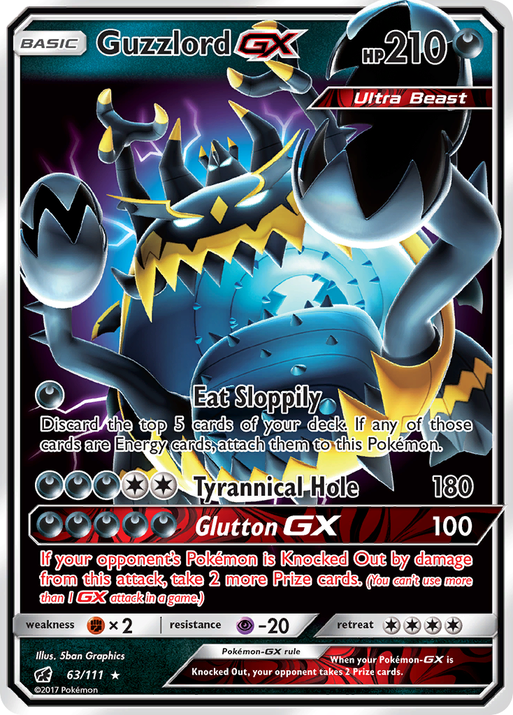 Guzzlord GX (63/111) [Sun & Moon: Crimson Invasion] | Shuffle n Cut Hobbies & Games