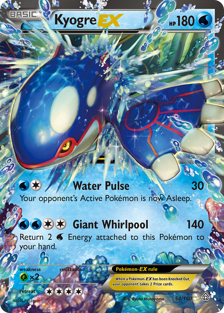 Kyogre EX (54/160) [XY: Primal Clash] | Shuffle n Cut Hobbies & Games