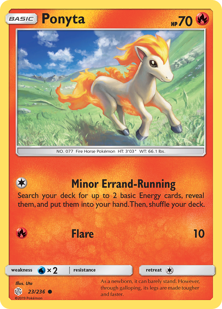 Ponyta (23/236) [Sun & Moon: Cosmic Eclipse] | Shuffle n Cut Hobbies & Games