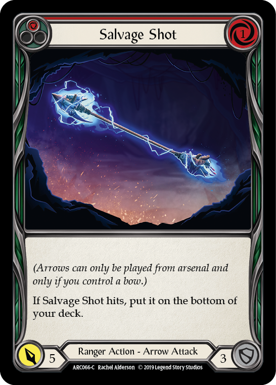 Salvage Shot (Red) [ARC066-C] 1st Edition Normal | Shuffle n Cut Hobbies & Games