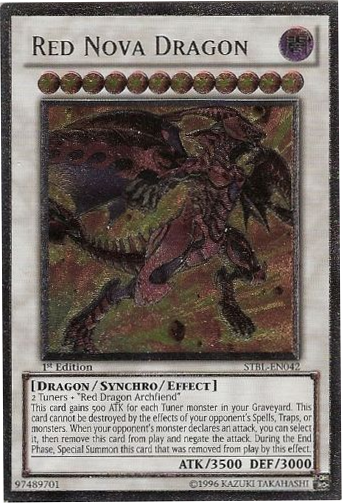 Red Nova Dragon [STBL-EN042] Ultimate Rare | Shuffle n Cut Hobbies & Games