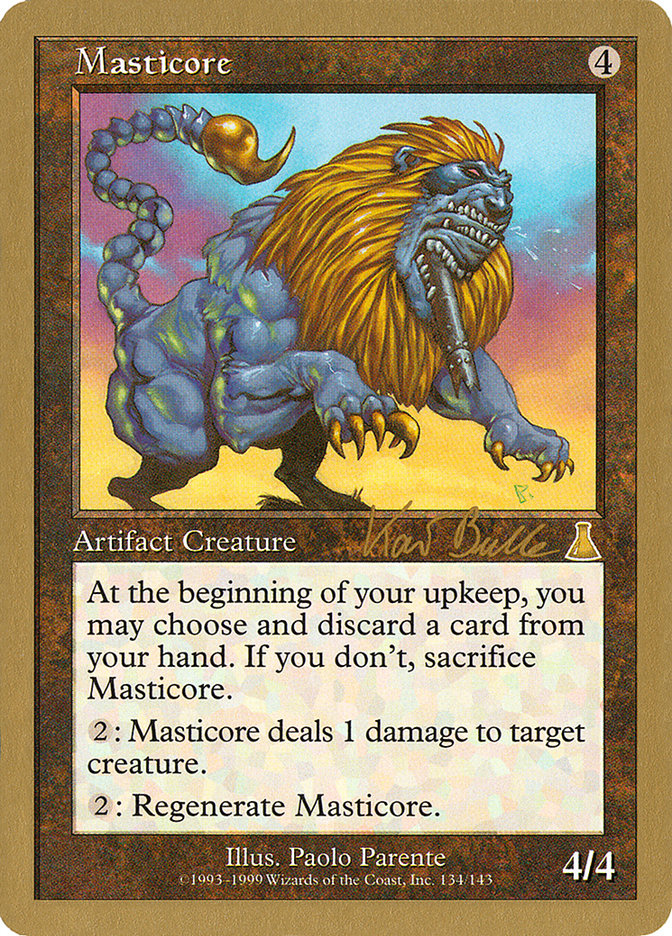 Masticore (Kai Budde) [World Championship Decks 1999] | Shuffle n Cut Hobbies & Games