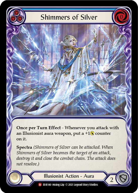 Shimmers of Silver [EVR140] (Everfest)  1st Edition Rainbow Foil | Shuffle n Cut Hobbies & Games