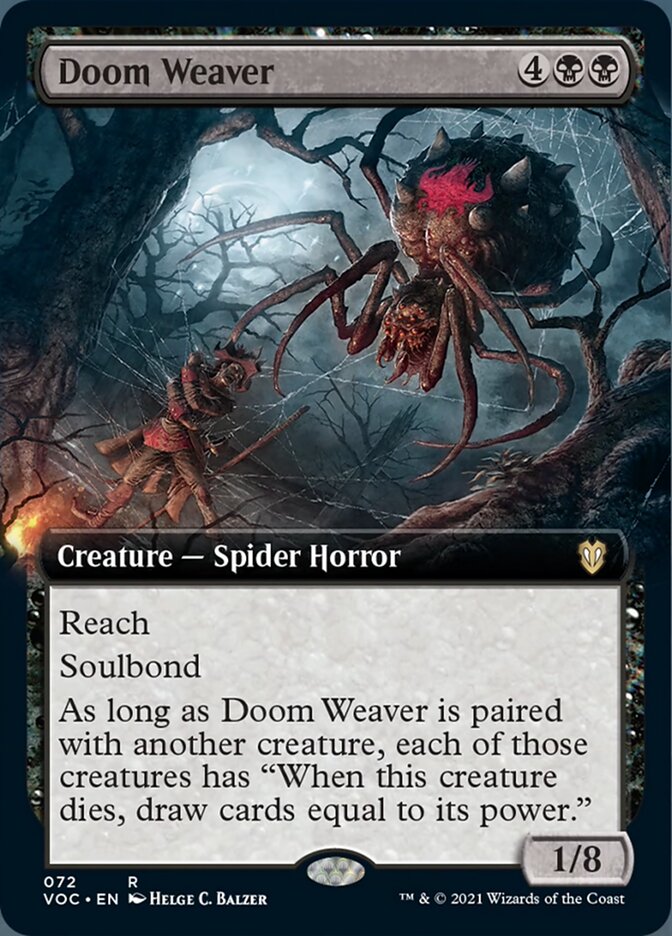 Doom Weaver (Extended Art) [Innistrad: Crimson Vow Commander] | Shuffle n Cut Hobbies & Games