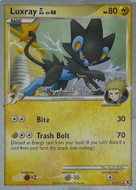 Luxray GL LV.48 (9/111) (Happy Luck - Mychael Bryan) [World Championships 2010] | Shuffle n Cut Hobbies & Games