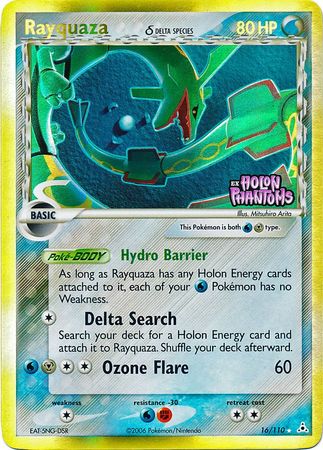 Rayquaza (16/110) (Delta Species) (Stamped) [EX: Holon Phantoms] | Shuffle n Cut Hobbies & Games