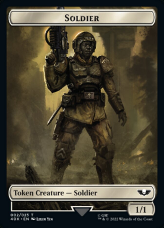 Soldier (002) // Zephyrim Double-Sided Token [Warhammer 40,000 Tokens] | Shuffle n Cut Hobbies & Games