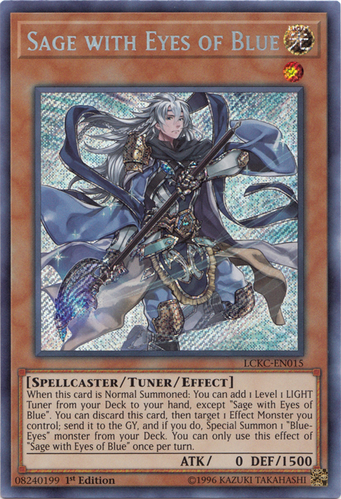 Sage with Eyes of Blue [LCKC-EN015] Secret Rare | Shuffle n Cut Hobbies & Games