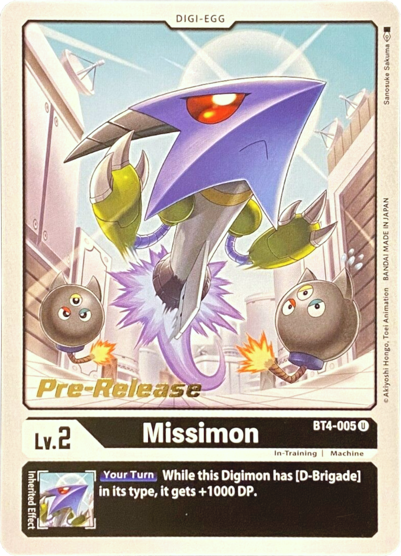 Missimon [BT4-005] [Great Legend Pre-Release Promos] | Shuffle n Cut Hobbies & Games