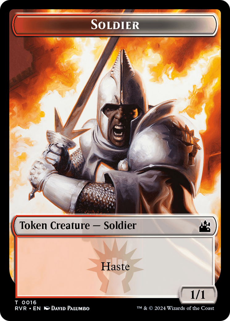 Soldier Token [Ravnica Remastered Tokens] | Shuffle n Cut Hobbies & Games