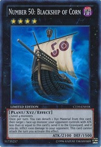 Number 50: Blackship of Corn [CT10-EN018] Super Rare | Shuffle n Cut Hobbies & Games