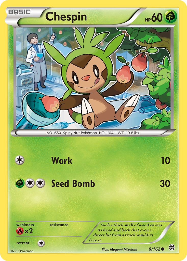 Chespin (8/162) [XY: BREAKthrough] | Shuffle n Cut Hobbies & Games