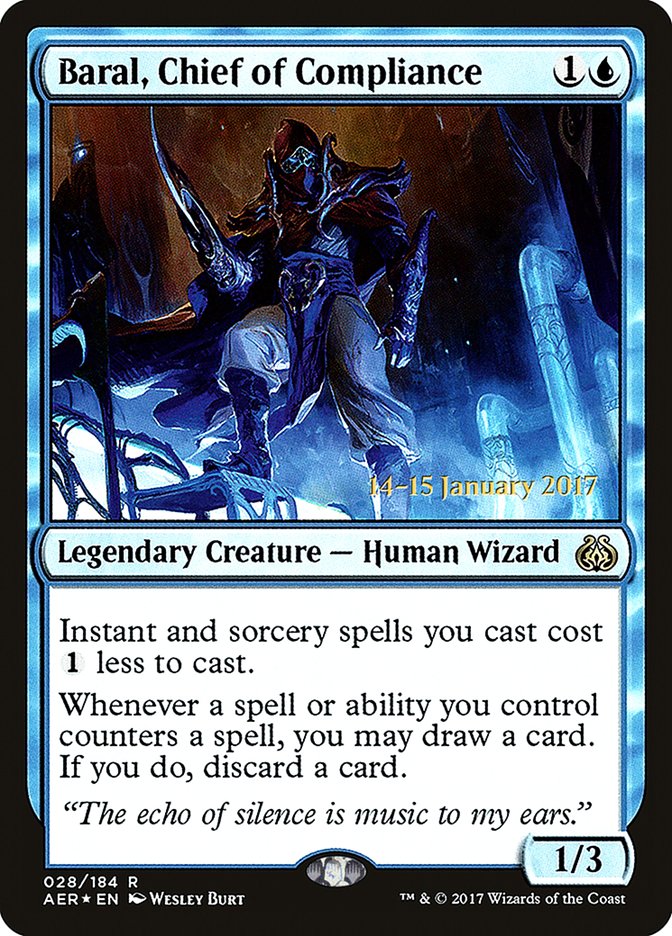 Baral, Chief of Compliance [Aether Revolt Prerelease Promos] | Shuffle n Cut Hobbies & Games