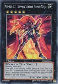 Number 12: Crimson Shadow Armor Ninja [SP13-EN030] Common | Shuffle n Cut Hobbies & Games