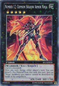 Number 12: Crimson Shadow Armor Ninja [SP13-EN030] Starfoil Rare | Shuffle n Cut Hobbies & Games