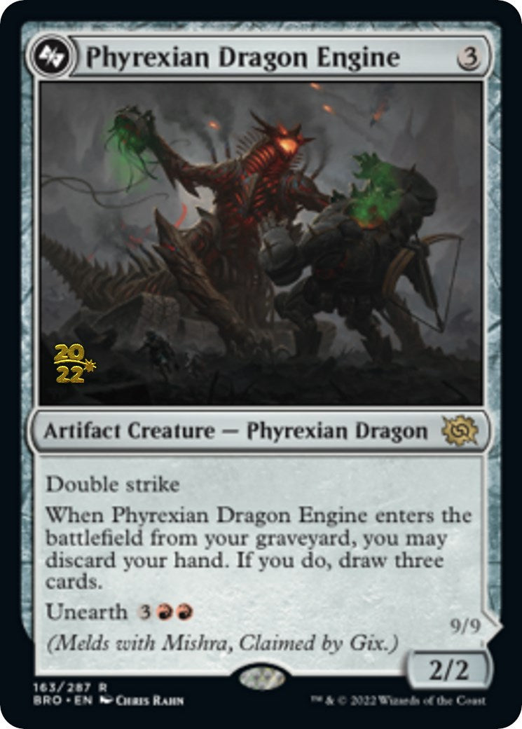 Phyrexian Dragon Engine [The Brothers' War Prerelease Promos] | Shuffle n Cut Hobbies & Games