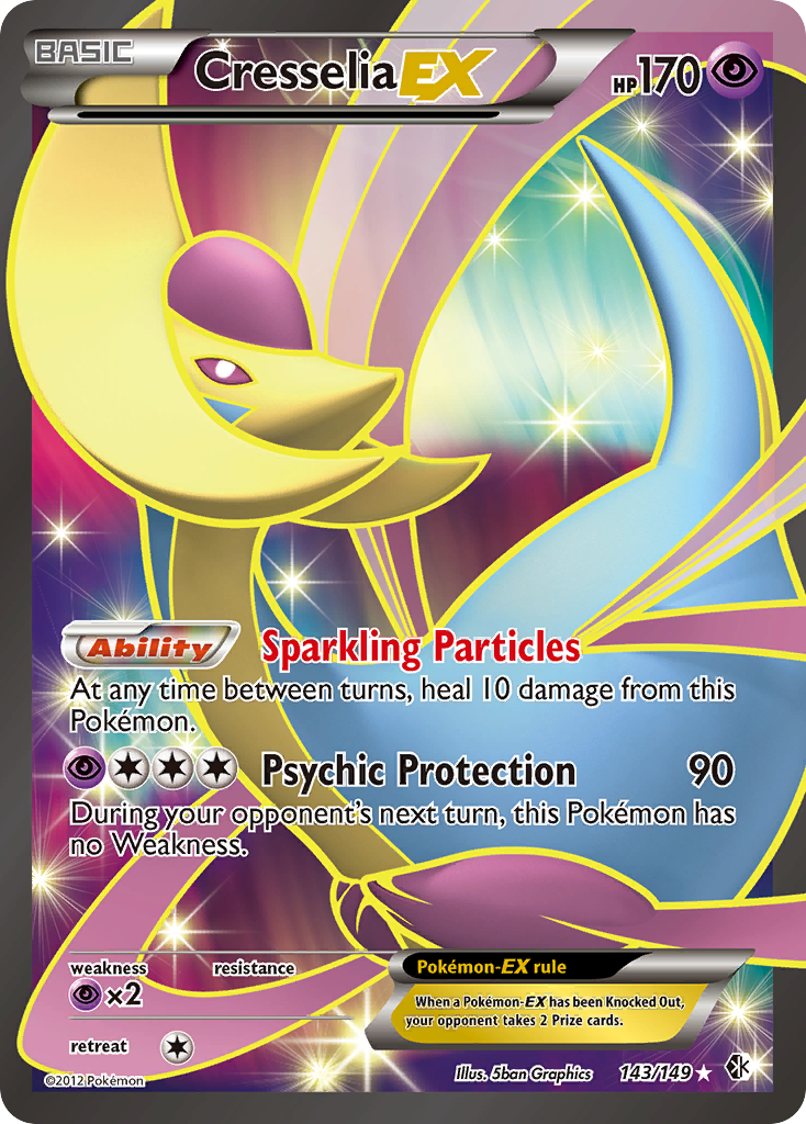 Cresselia EX (143/149) [Black & White: Boundaries Crossed] | Shuffle n Cut Hobbies & Games