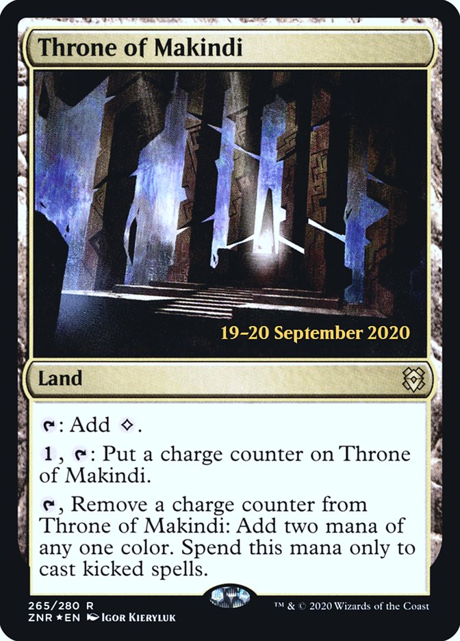 Throne of Makindi [Zendikar Rising Prerelease Promos] | Shuffle n Cut Hobbies & Games