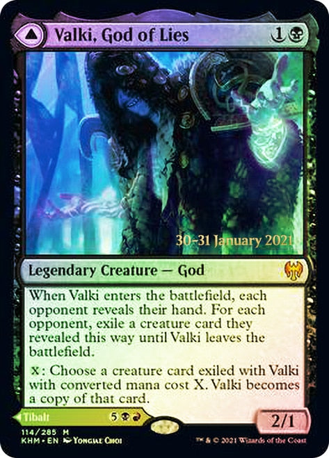 Valki, God of Lies // Tibalt, Cosmic Impostor [Kaldheim Prerelease Promos] | Shuffle n Cut Hobbies & Games