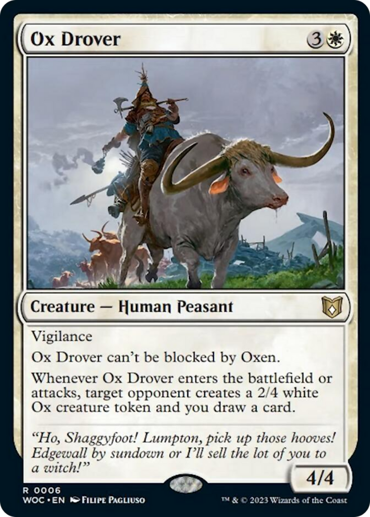 Ox Drover [Wilds of Eldraine Commander] | Shuffle n Cut Hobbies & Games