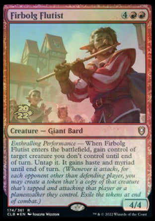 Firbolg Flutist [Commander Legends: Battle for Baldur's Gate Prerelease Promos] | Shuffle n Cut Hobbies & Games