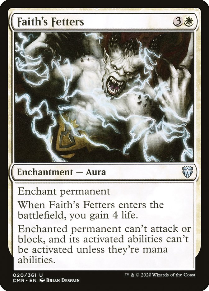 Faith's Fetters [Commander Legends] | Shuffle n Cut Hobbies & Games