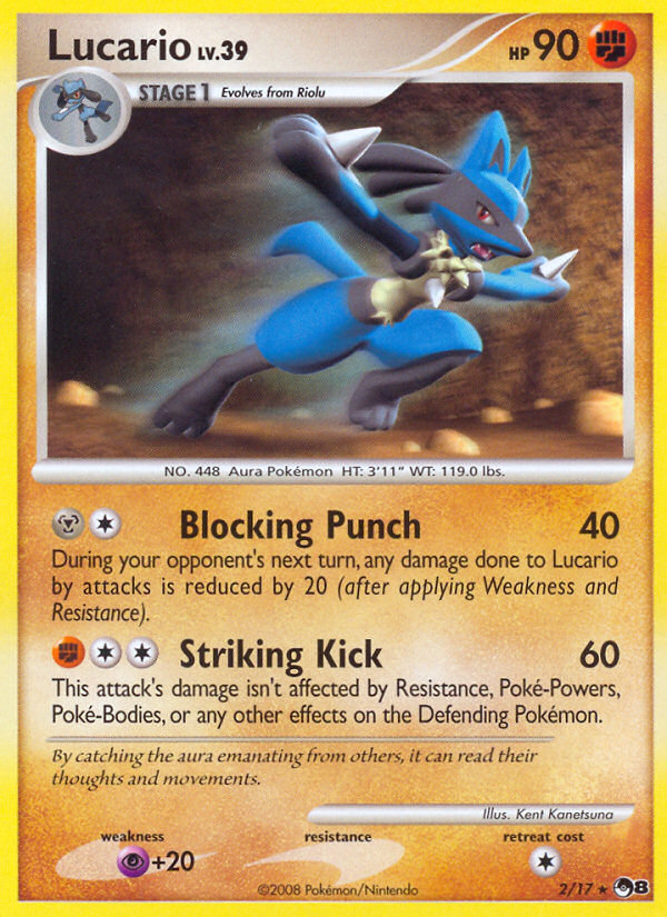 Lucario (2/17) [POP Series 8] | Shuffle n Cut Hobbies & Games