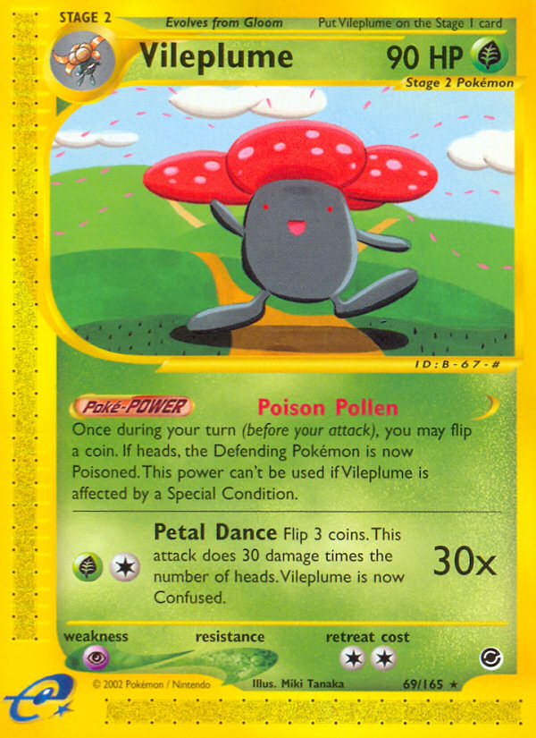 Vileplume (69/165) [Expedition: Base Set] | Shuffle n Cut Hobbies & Games